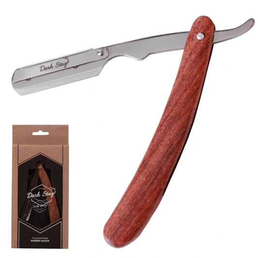 Dark Stag Wooden Straight Razor